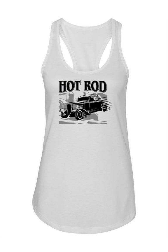 Hot Rod Car Racerback Tank Women -SPIdeals Designs, Female Large