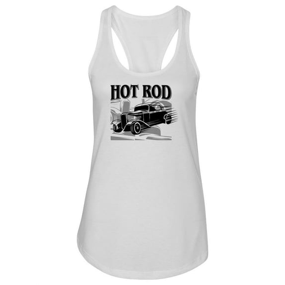 Hot Rod Car Racerback Tank Women -SPIdeals Designs, Female Small