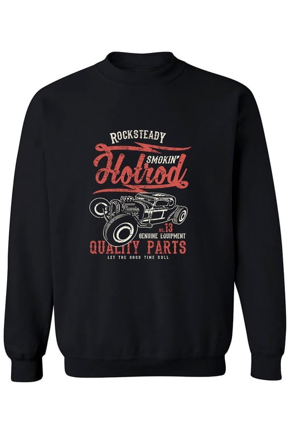 Hot Rod Car Rocksteady Sweatshirt Men -Image by Shutterstock, Male Large