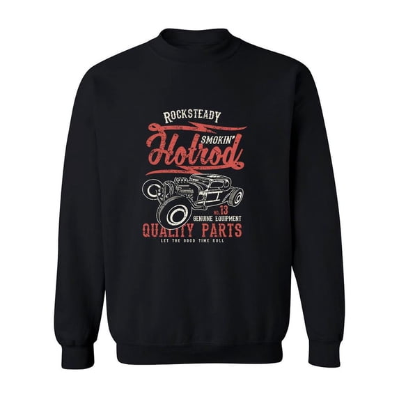 Hot Rod Car Rocksteady Sweatshirt Men -Image by Shutterstock, Male XX-Large