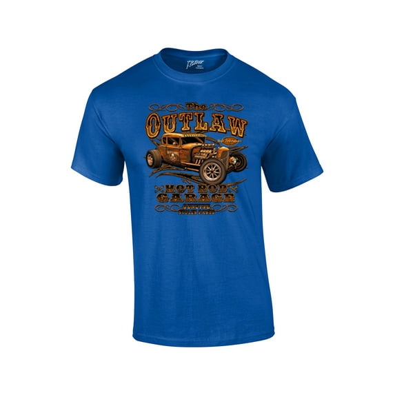 Hot Rod Classic Cars T-shirt The Outlaw Garage Genuine Stolen Parts Vintage Vehicles Tee Mechanic Car Enthusiast Racing