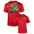 thumbnail image 1 of Hot Rod Diner Muscle Car Adult Short Sleeve T-shirt-red-small, 1 of 4