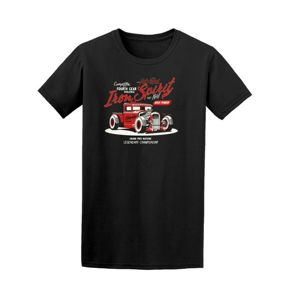 Hot Rod Iron Spirit 4Th Gear T-Shirt Men -Image by Shutterstock, Male x-Large