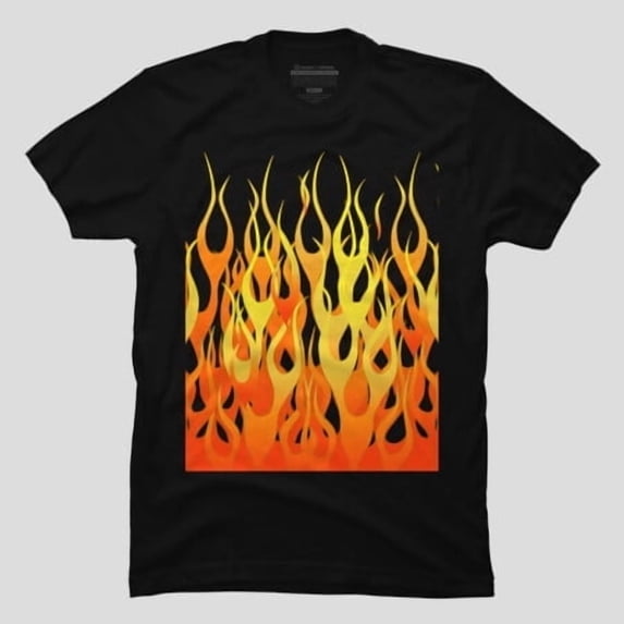 Hot Rod Racing Flames Vintage Car Graphic, H28708 T-Shirt, for Men and Women, Up to Size 5XL