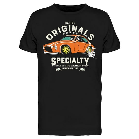 Hot Rod Racing Originals T-Shirt Men -Image by Shutterstock, Male Medium