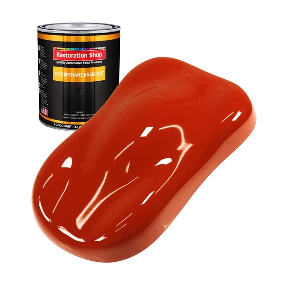 Hot Rod Red 1 Quart URETHANE BASECOAT Car Auto Body Paint