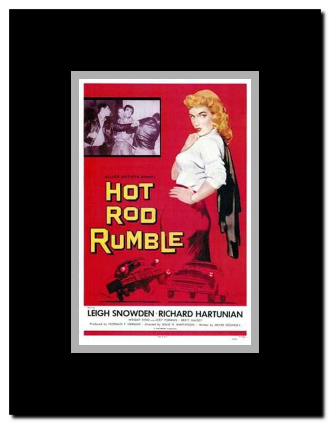 Hot Rod Rumble Framed Movie Poster