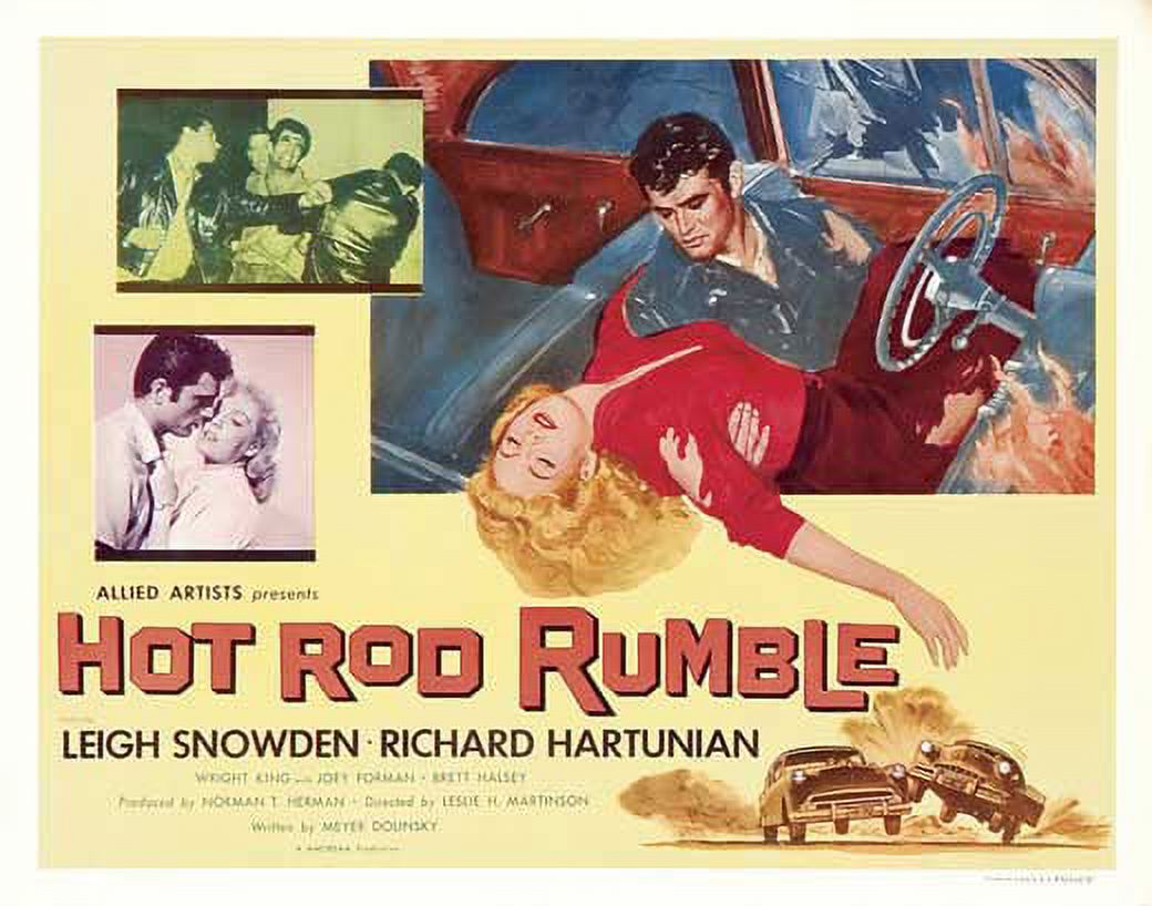 ⭐️HOT ROD RUMBLE ヴィンテージポスター⭐️ Hot-Rod-Rumble-movie-POSTER-