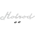 thumbnail image 1 of Speedway Motors Hot Rod Script Emblem Triple Plated Finish Universal Fit Decorative Badge Includes Mounting Clips 6.6 Inch Long with Stud Mount for Custom Builds, 1 of 5
