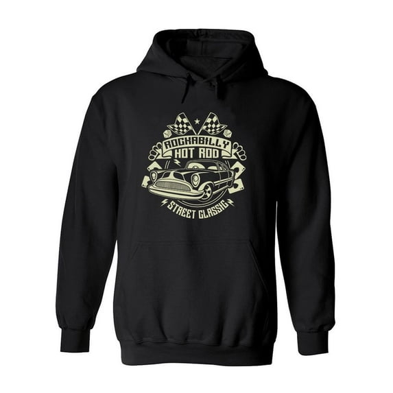 Hot Rod Street Classic Hoodie Men -Image by Shutterstock, Male Medium