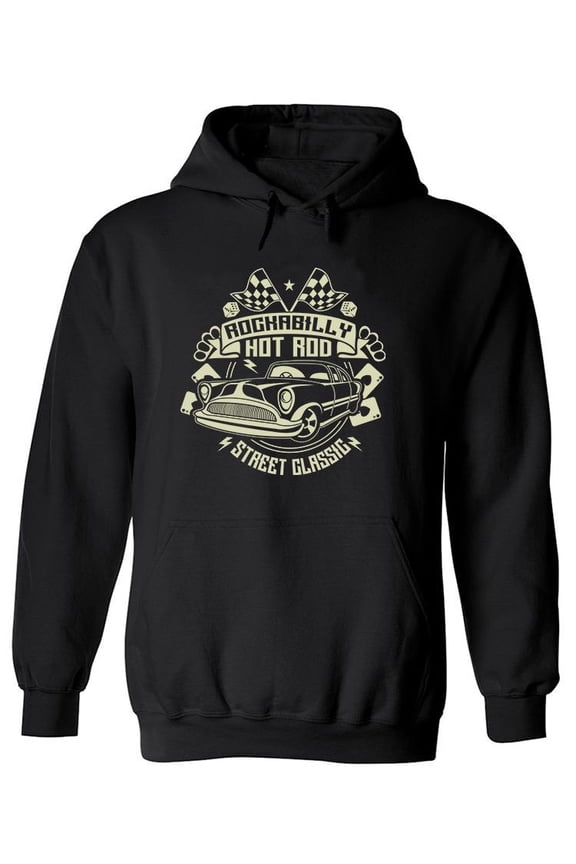 Hot Rod Street Classic Hoodie Men -Image by Shutterstock, Male XX-Large