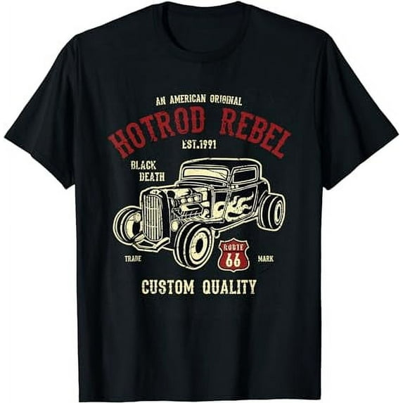 Hot Rod T Shirt Vintage Car T Shirt Hotrod Rebel