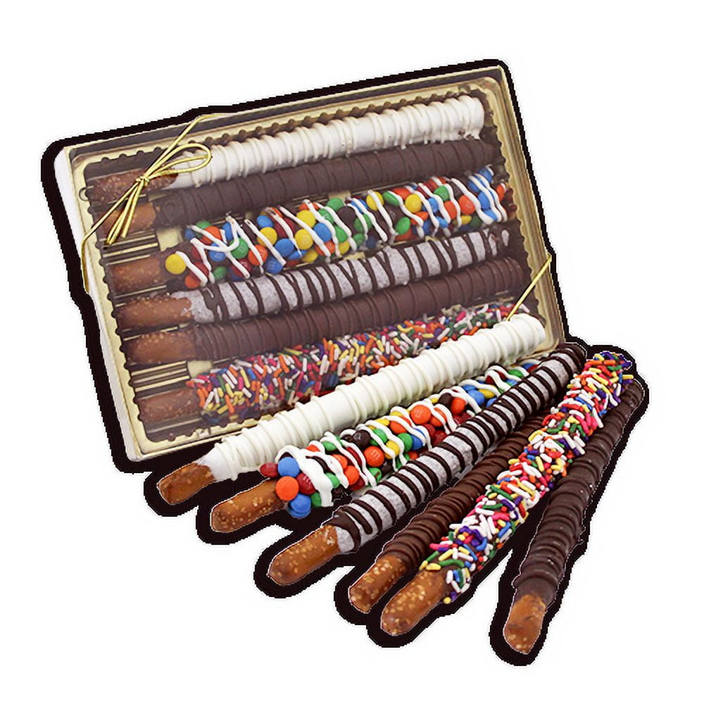 Hot Rods Gourmet Chocolate Covered Pretzel Rods Gift Box