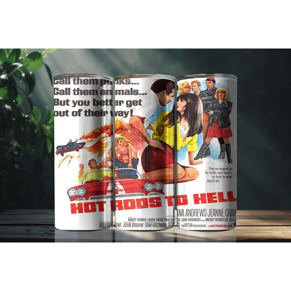 Hot Rods to Hell 02 20 Ounce Metal - 12x18 Inch Laminated Poster - Stunning Detail and Bold Colors