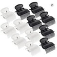 thumbnail image 1 of Hot Roller Clips Hair Curler Claw Clips Replacement Roller Clips for Women (6 Black 6 White), 1 of 6