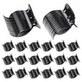 thumbnail image 1 of Hot Roller Clips for Hair Curler Claw Clip for Women Hair Section Styling Black 2 Inch, 20 Pcs, 1 of 7