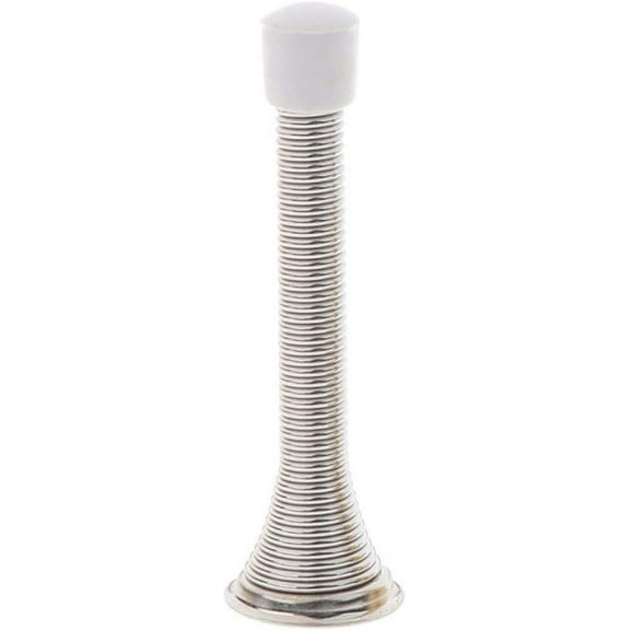 Hot Rubber Cap Metal Door Stops Spring Stopper Wall 85mm Door Stopper Drop Shipping,Silver