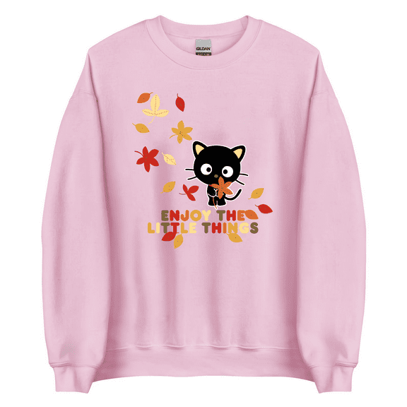 Hot SALE!! Chococat Enjoy The Little Things Fall Leaves Sweatshirts Size S-5XL