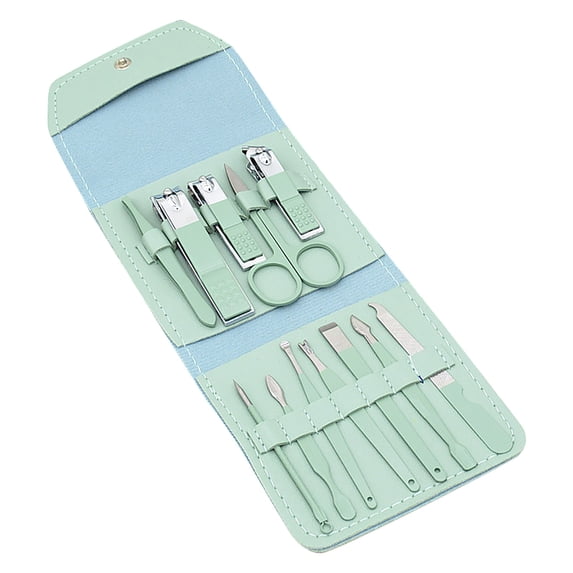 16Pcs Manicure Set Nail Clippers Pedicure Kit,Stainless Steel Finger Nail Clipper Kit Set,Personal Care Tool Nail Clipper Set,Professional Grooming Kits,Nail Care Tools with Folding Bag