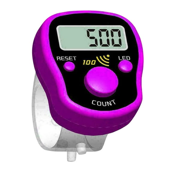Plertrvy Clearance Lcd Electronic Digital Counter Digit Marker Color Digital Led Luminous Electronic Counter Purple(Purple@1302)