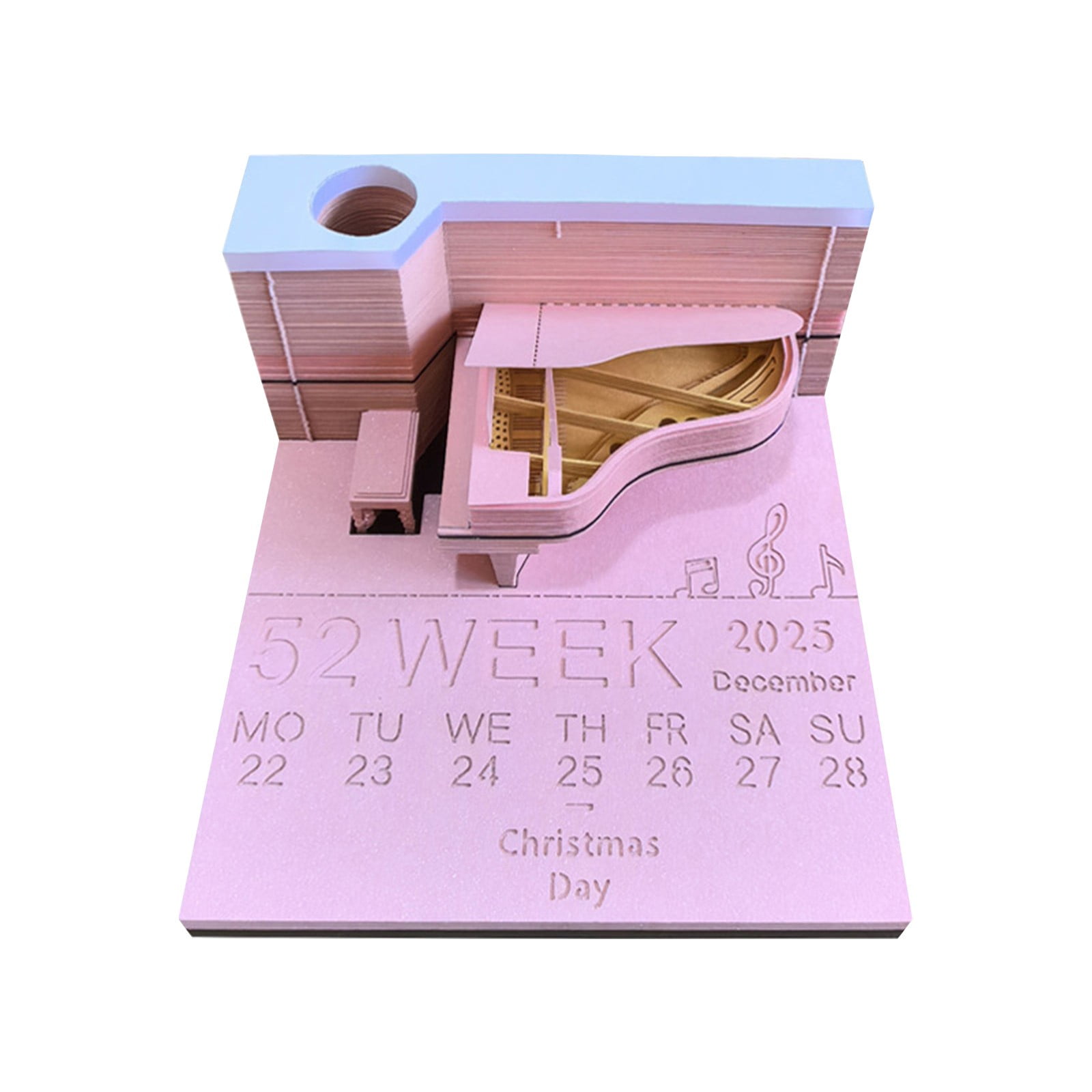 Hot Sale! 2025 Desk Calendar Memo Pad with Lights,Time Piece Calendar New 2025 Calendars For Sale Walmart