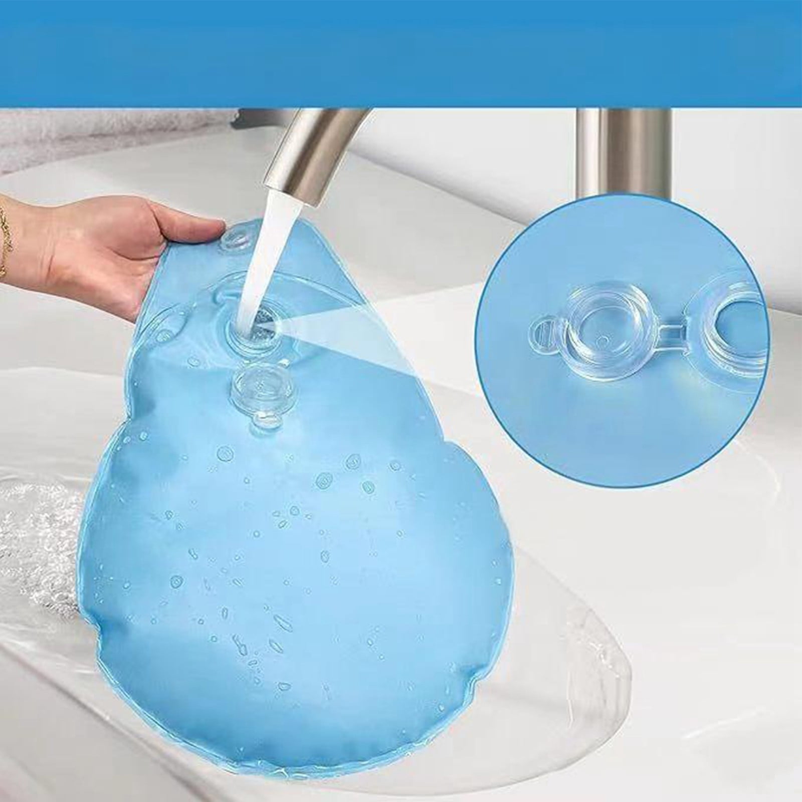 Pool Water Bags 16 Pack Pool Cover Weights With Hooks, Leakproof Fiji Pool Antifreeze