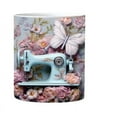thumbnail image 1 of 3d Floral Sewing Machine Mug 10oz,3D Sewing Painted Mug,Quilters Lovers Sewing Machine Coffee Mug,Creative Space Design 3D Quilting Ceramic Mug,Gifts for People Who Like To Sew, 1 of 4