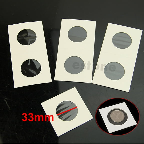 Hot Sale 50pcs 33mm Lighthouse Stamp Coin Holders Cover for Case Storage 2X2" Fl
