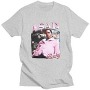 Hot Sale ASAP Rocky Portrait Graphic Aesthetics T-shirts Hip Hop Cotton Short Sleeve Loose Couple T-Shirt Casual Harajuku Tshirt