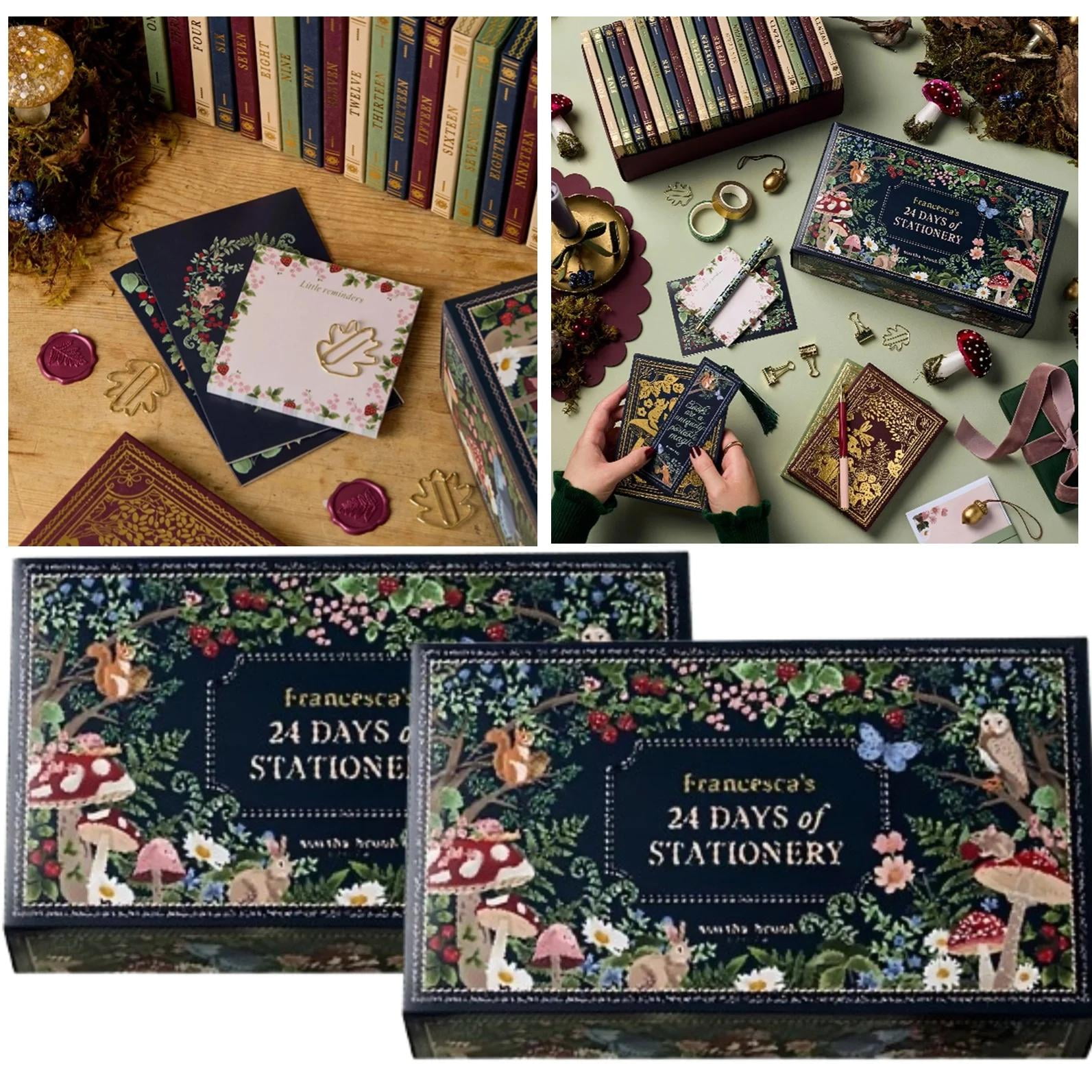 Hot Sale! Advent Calendar 2024 Stationery Contains 24 Gifts for 24 Days