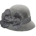 thumbnail image 1 of Hot Sale! Audhol Bucket Hats Fashion Women Sun Beach Hat Straw Cap Summer Hat Fisherman Soft Bow Baseball Caps Grey, 1 of 2