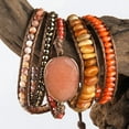 thumbnail image 1 of Hot Sale Bohemian Winding Natural Semi-precious Stone Bracelet, 1 of 2