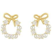 POETANCE Hot Sale Bow Knot Pearl Earrings Women's Small And Simple Earrings 2022 New Trend