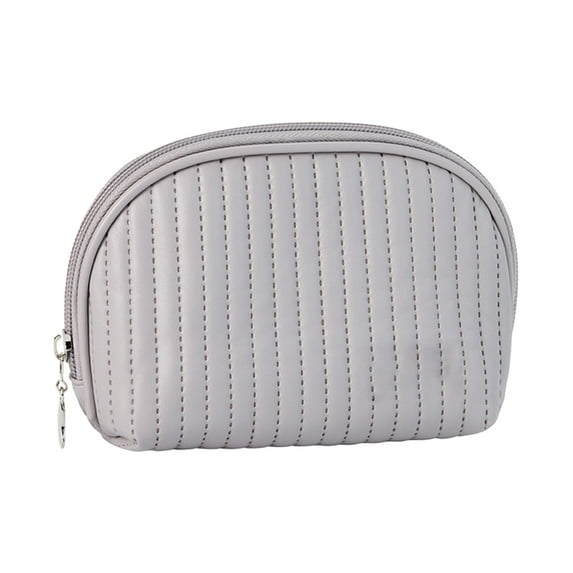 Hot Sale! Bradem Cute Makeup Bag Mini Cosmetic Pouch for Women Small Quilted Beauty Bag Handy Zipper Pouch Cosmetic Bag Makeup Bag F Light Purple