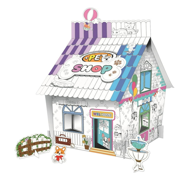 Miniature cardboard house kits new arrivals
