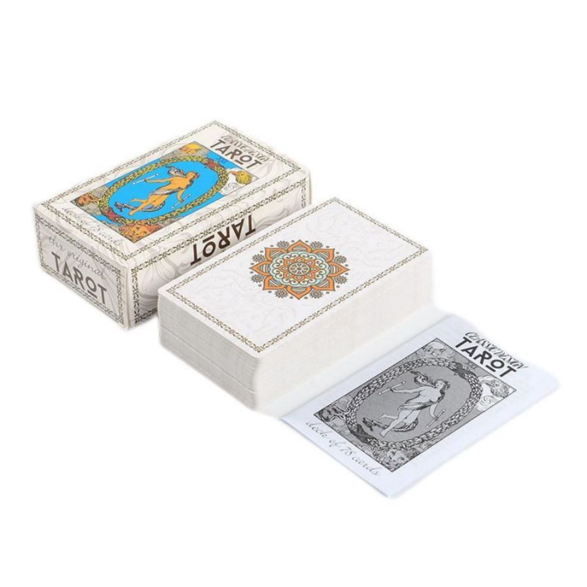Hot Sale Cards 12X7cm Radiant Wise Spirit Tarot With Paper Introduction Divination Party Entertainment Board Games Playing Cards