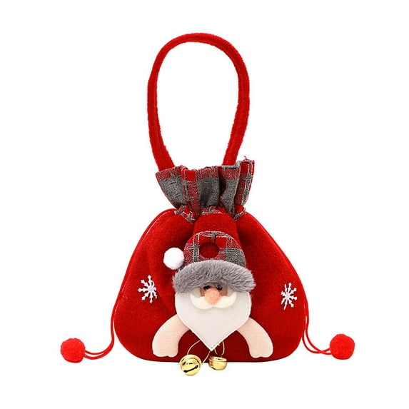 Christmas Gift Doll Bags,2026 New Christmas Knitted Doll Gift Bags,Christmas Dwarf Rope Candy Gift Bag,Santa Snowman Doll Storage Bag,Drawstring Reusable Fabric Bag Xmas Favor Bags