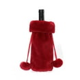 thumbnail image 1 of Hot Sale！Christmas Holiday Style Wine Bottle Body Cover,Christmas Style Champagne And Wine Plush Bottles Sleeve,Christmas Decorations Small Wine Sleeve, 1 of 6