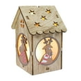 thumbnail image 1 of Hot Sale！Christmas LED Light Wooden Dolls House,Village House Christmas Ornaments,for Christmas Tree Hanging,Hanging Decor,Home Decorations,Table Decor, 1 of 8