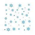 Hot Sale Christmas Solid Color Snowflake Wall Stickers Party Decoration