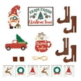 Hot Sale Christmas Tiered Tray Decor Set Christmas Wooden Sign Decor