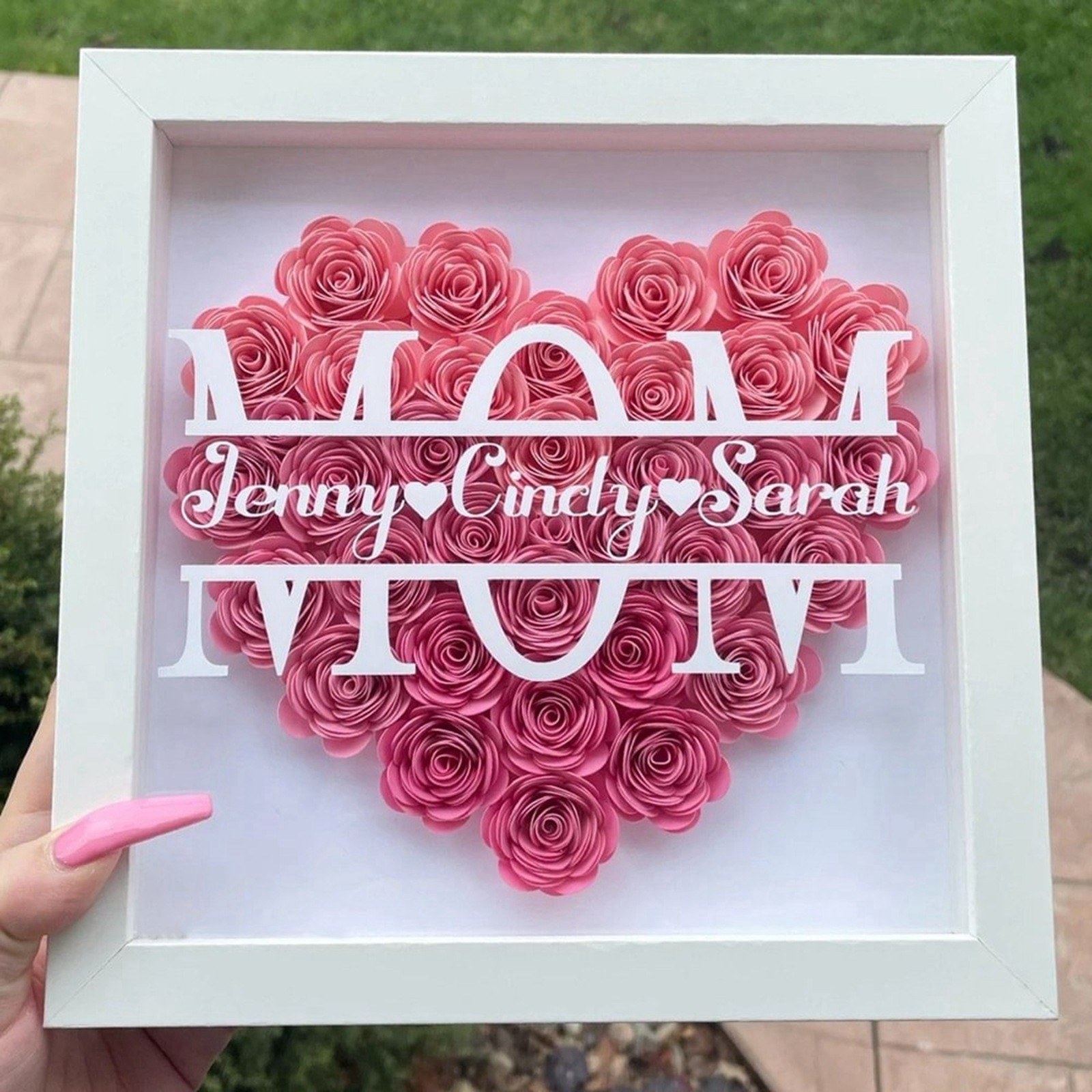 Hot Sale DIY Mother’s Day Photo Frame Gift With Written Name Or ...