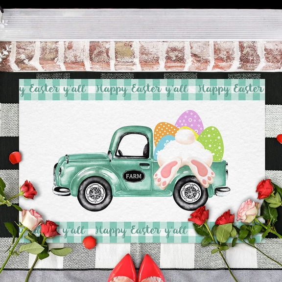 Hot Sale! Easter Decorations for Home, Hot Easter Floor Mats Home Entry Mats Holiday Decorative Door Mats Carpet Nine Basement Rugs for Floor Knit Blankets and Throws