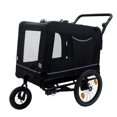 thumbnail image 1 of Hot Sale Extra Large 2-in-1 Pet Bike Trailer & Push Cart – Detachable for Biking/Walking, Holds Up to 88 lbs, All-Terrain Wheels, 1 of 24