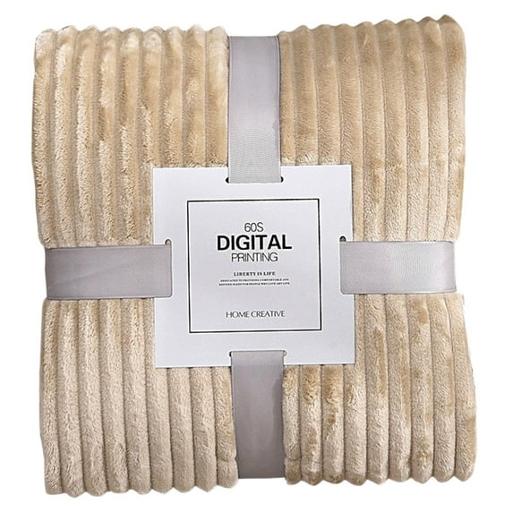 Hot Sale! Fdelink 100X70Cm Sleeping Blanket for Sofa and Bed (Khaki), Hugging Blanket Is Suitable for Sofas Beds-Blankets Soft and Plush Lightweight, 1 X Blanketpolyester Blanket