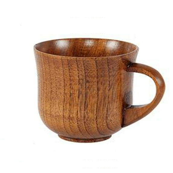 Hot Sale! Fdelink Solid Wood Retro Wooden Coffee Cup Restaurant Insulation Wooden Cup Tea Cup Jujube Wooden Cup, 1 Pc Cupkitchen Cups
