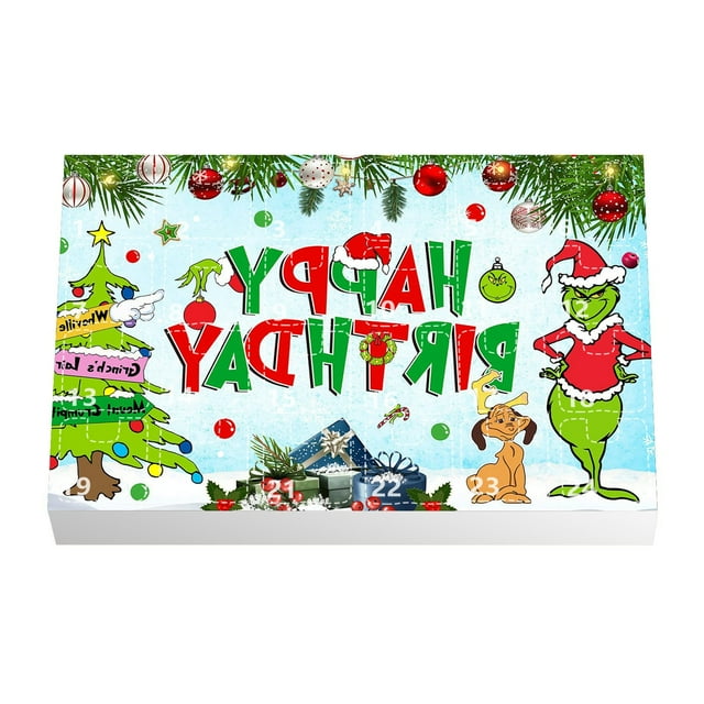 Hot Sale! Grinch Blind Box Christmas Advent Calendar 2024 Christmas