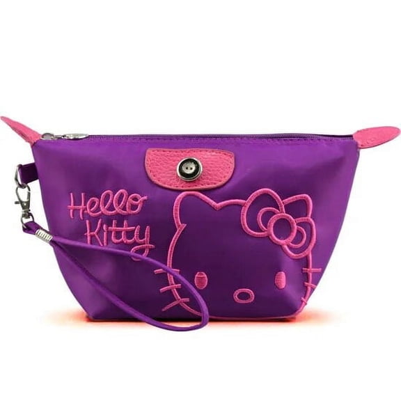 Hot Sale Hello Kitty Cartoon Cosmetic Bag Large-capacity Waterproof Storage Bag Kawaii Cat Makeup Box Makeup Case Purse Sanrio