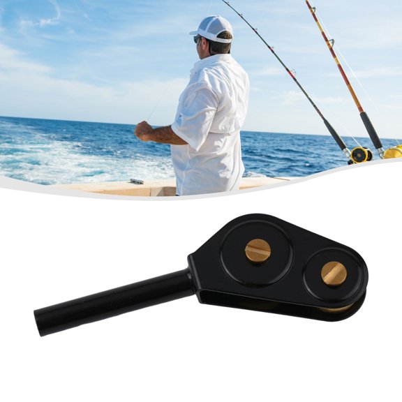 Hot Sale Iscas Pesca Fishing Tackle Gear Accessories Guide Roller Fishing Rod Tip 1Pcs Black For Sea Boats Fishing 3.5Mm Fangkenuo