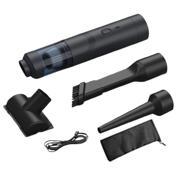 Kaireo Car Vacuum Cleaner Kit with Storage Bag,Cordless Handheld Vacuum Suction Vacuum with Cleaner & Blower Usb C Fast Charge 4 in 1 Design for Car & Home Lightweight